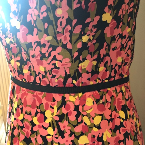 ANN TAYLOR LOFT | black floral print dress - Picture 3 of 7